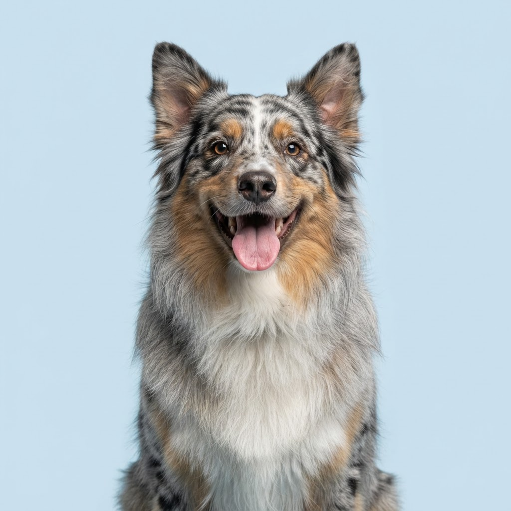 Glücklicher Australian Shepherd
